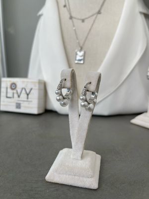 Ohrring silber Perle