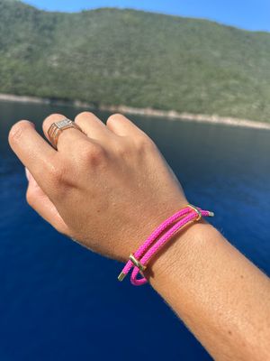 Stoffarmband pink NEW