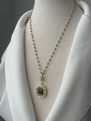 Halskette Edelstahl gelbgold