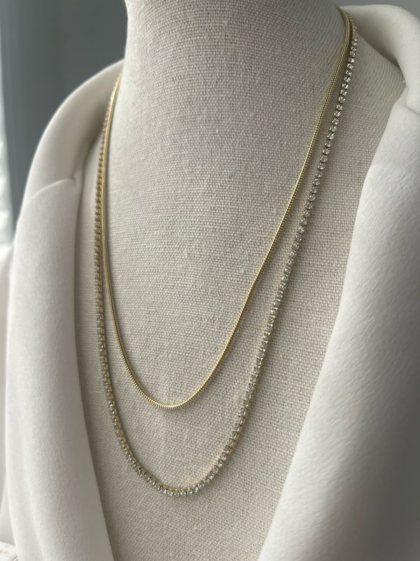 Halskette 2in1 Edelstahl NEW