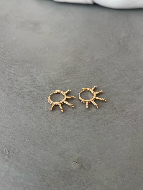 Ohrring pfirsichgold NEW