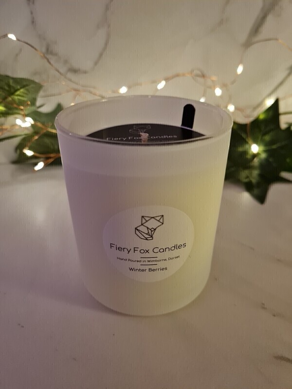 20cl Soy Wax Candle - 'Spiced Apple' Scent (in white glass)