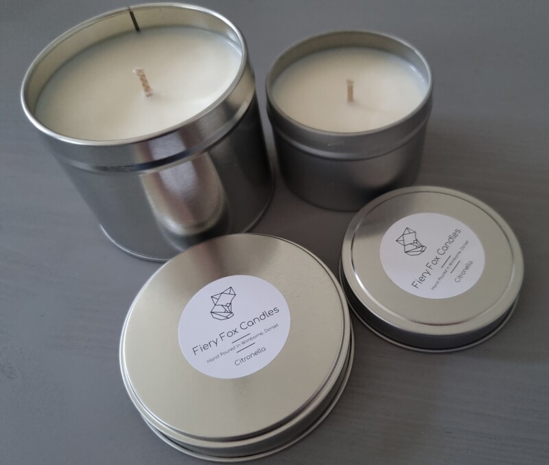 10cl Citronella Essential Oil Soy Wax Candle tin