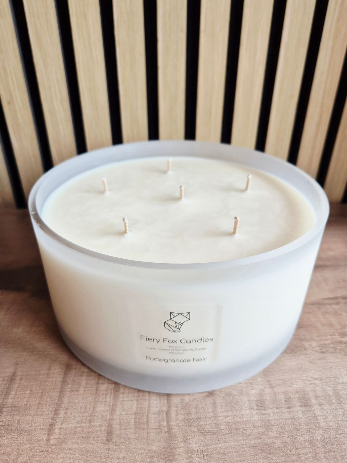 Six Wick 1.5kg Frosted Glass Soy Wax Candle Six Wick 1.5kg Frosted Glass Soy Wax Candle