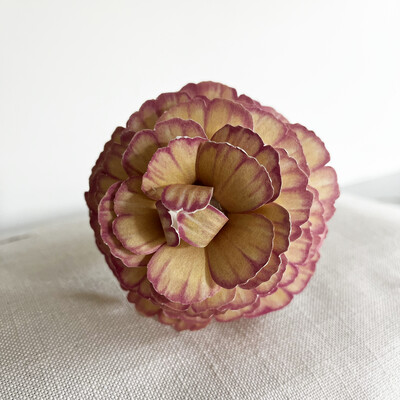 Handcrafted paper flower - Raspberry Ripple Carnation