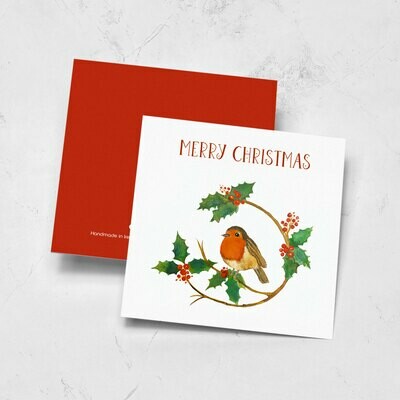 Watercolour Print Christmas Card Watercolour Print Christmas Card