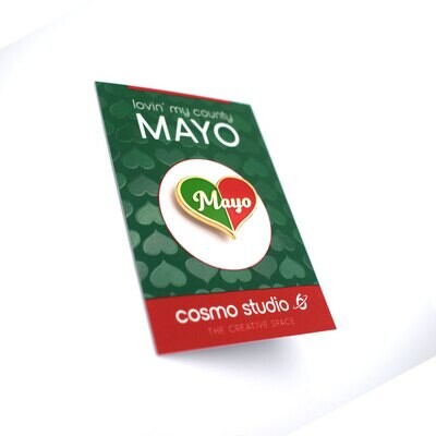 Lovin' My County Mayo - Gold Plated Enamel Pin Lovin' My County Mayo - Gold Plated Enamel Pin