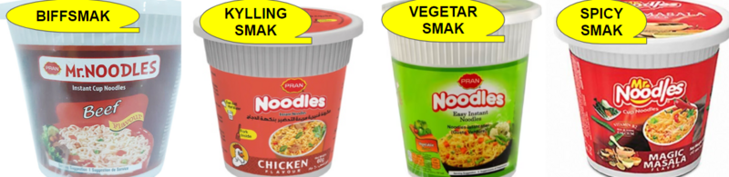 SALE - MR. NOODLES CUP - CHICKEN/BEEF/VEGETABLE &amp; MASALA TASTE