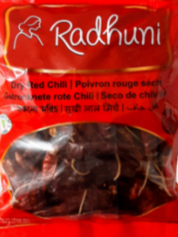 SALE - RADHUNI WHOLE DRY RED CHILI 100G