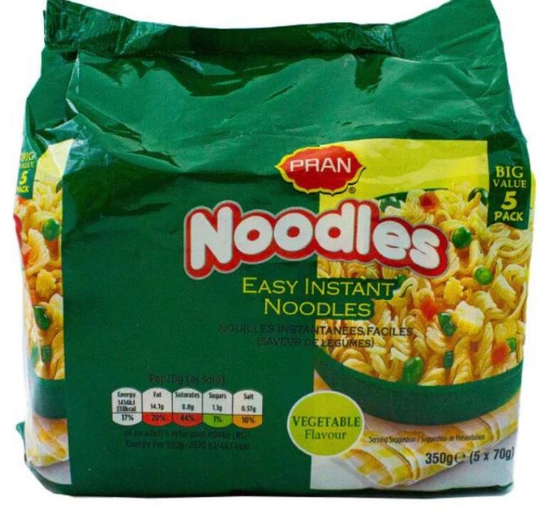 PRAN NOODLES VEG. FLAVOUR (70g x Pack of 5)