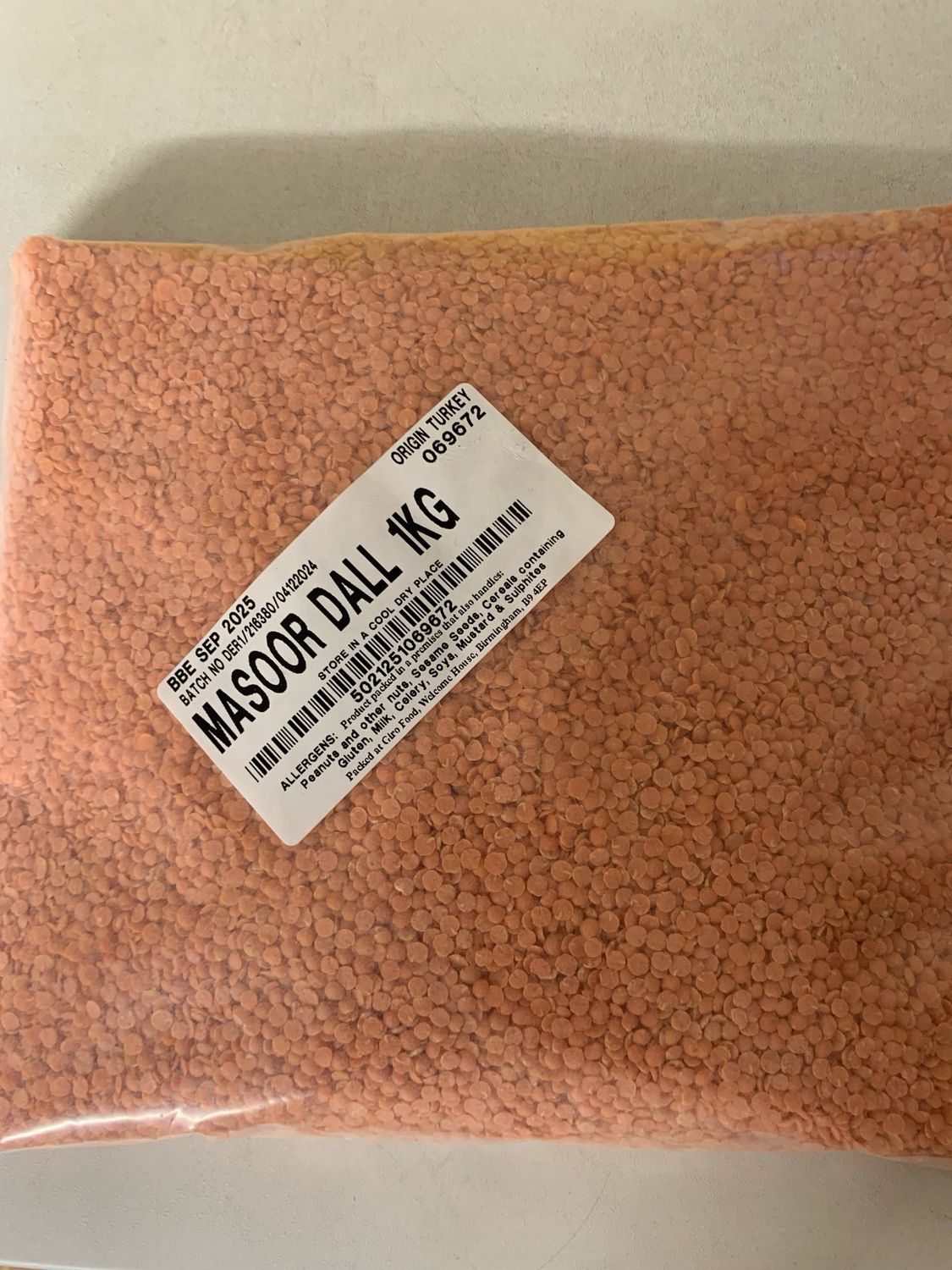 SALE MOOSORI DAL (RED LENTILS) 1 KG