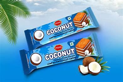 PRAN COCONUT CREAM BISCUITS 90G – 12 PCS