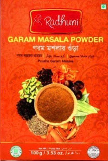 RADHUNI GARAM MASALA POWDER 100G