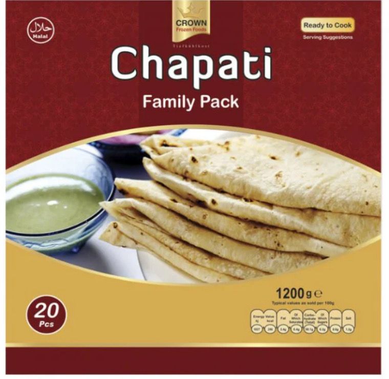 SALE - CHAPATI / ROTI FAMILY PACK 20 PCS
