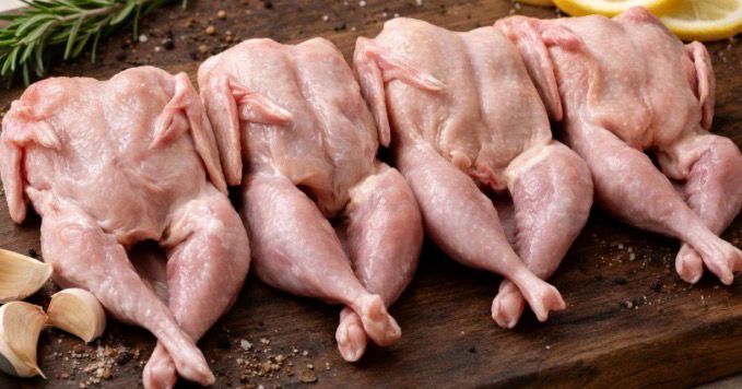 SALE - WHOLE QUAIL MEAT 4 PCS