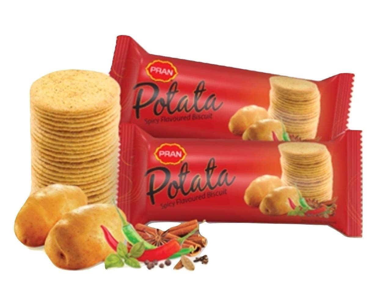 PRAN POTATO SPICY BISCUIT 100 G