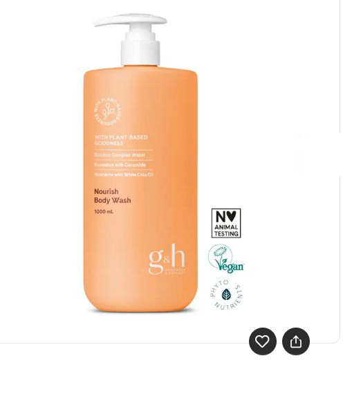 1000 ml Nettoyant pour le Corps Nourish g&amp;h GOODNESS &amp; HEALTH™