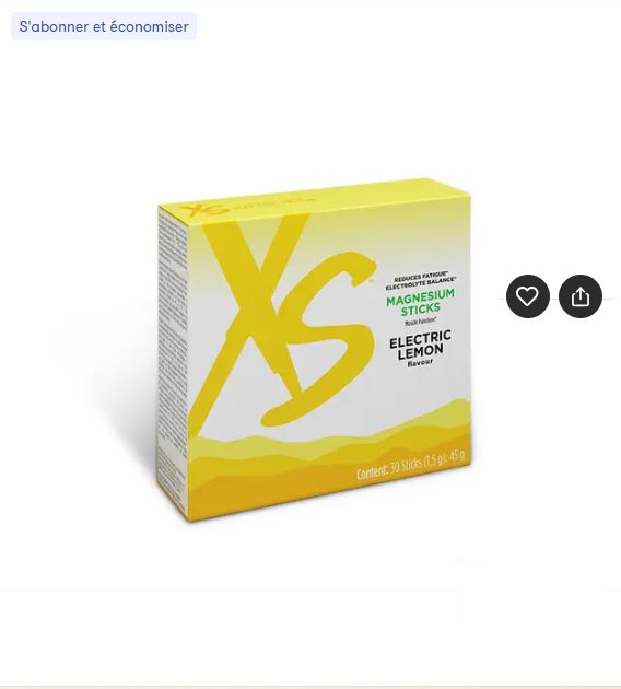 Sachets de Magnésium XS™ - 1 paquet de 30 sachets