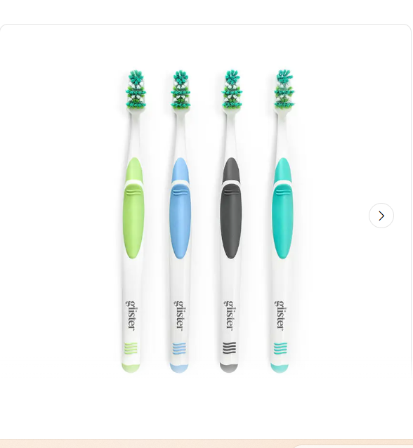 Brosse à dents Multi-Actions (moyenne) Glister™ - 4 brosses par lot