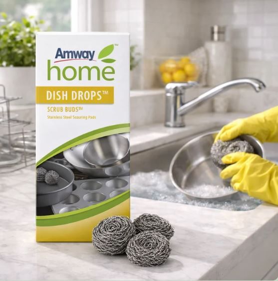 Tortillons à Récurer en Inox DISH DROPS™ SCRUB BUDS™