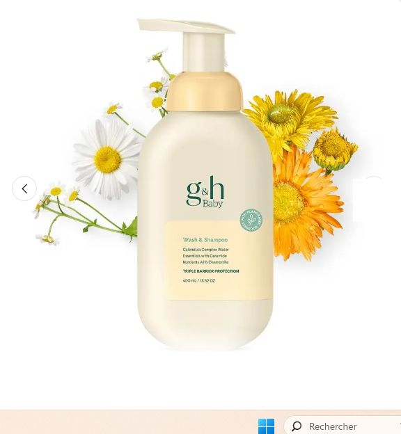 Nettoyant et Shampoing g&amp;h Baby - 400 ml