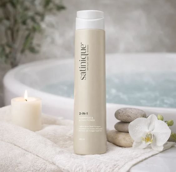 Shampoing et Après-Shampoing 2 en 1 - 280 ml Satinique™
