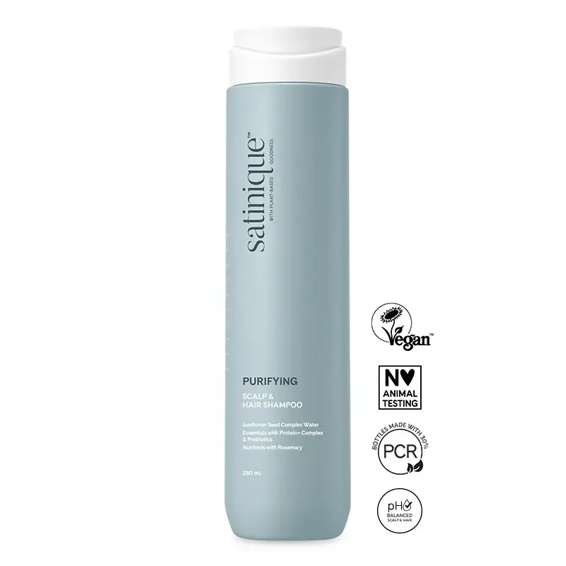 Shampoing Purifiant pour le Cuir Chevelu et les Cheveux 280 ml Satinique™