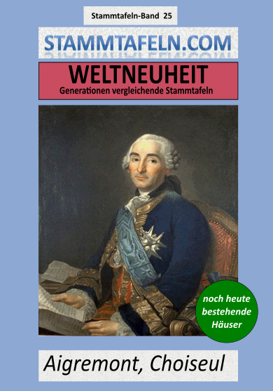Stammtafelnband STB 25 - Aigremont, Choiseul