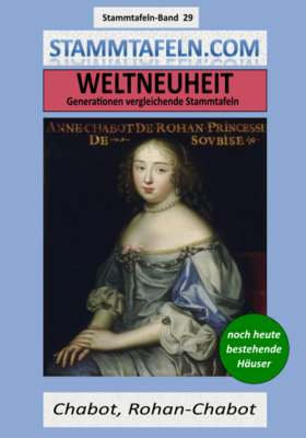 Stammtafelnband STB 29 - Chabot, Rohan-Chabot