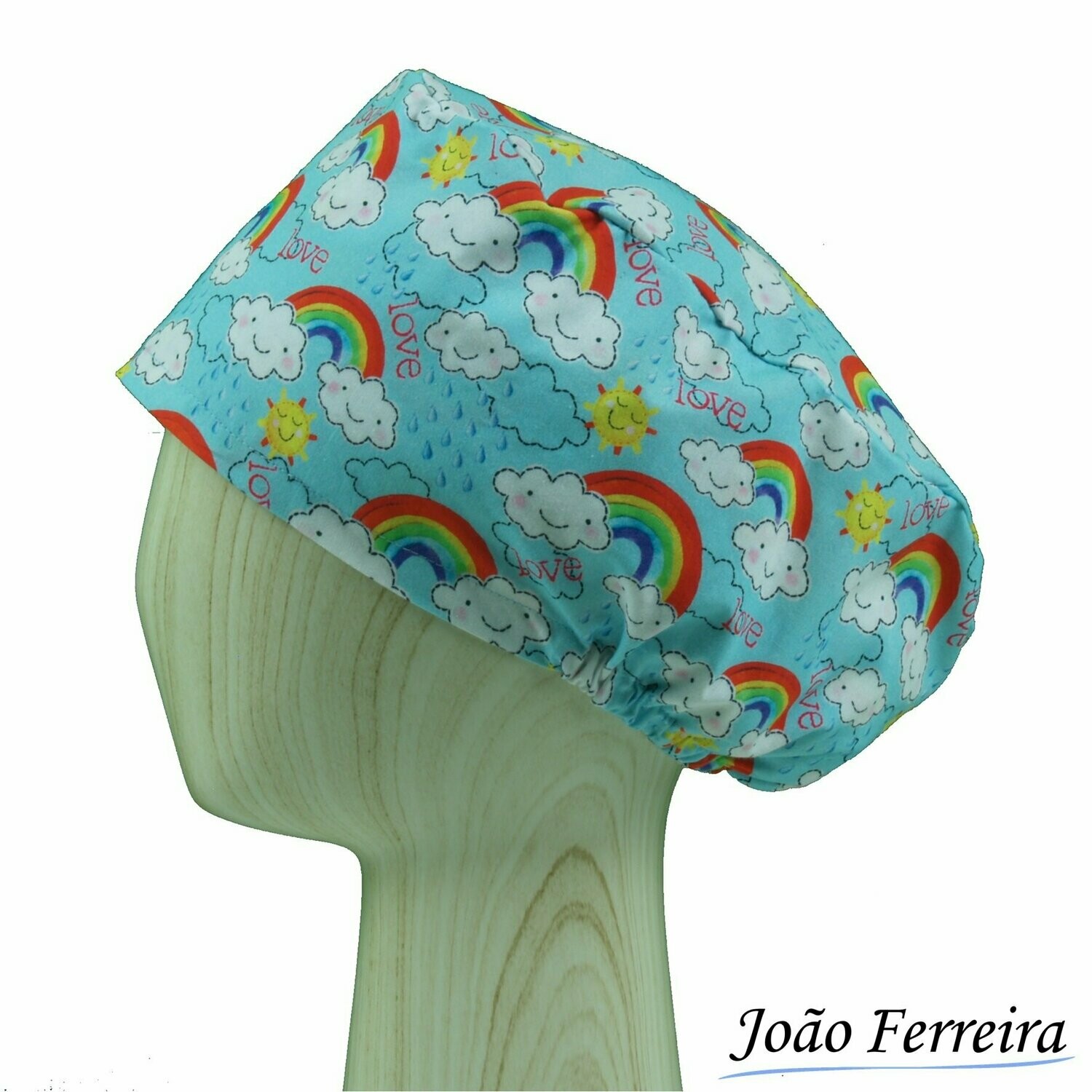 Gorro quirófano pelo largo Arco Iris