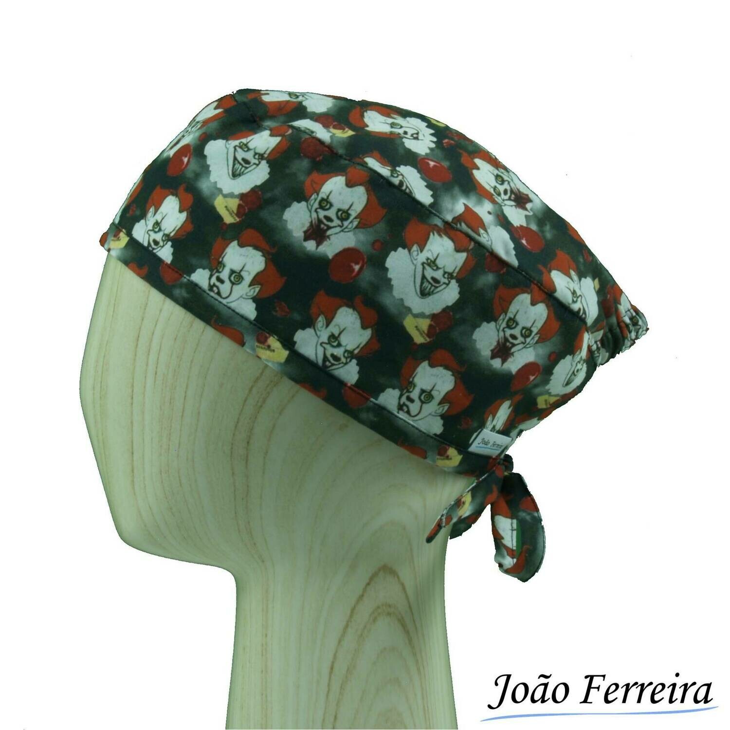 Gorro quirófano pelo corto Payaso terror