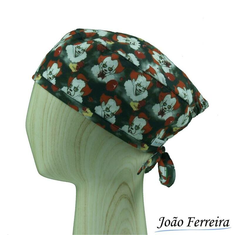 Gorro quirófano pelo corto Payaso terror