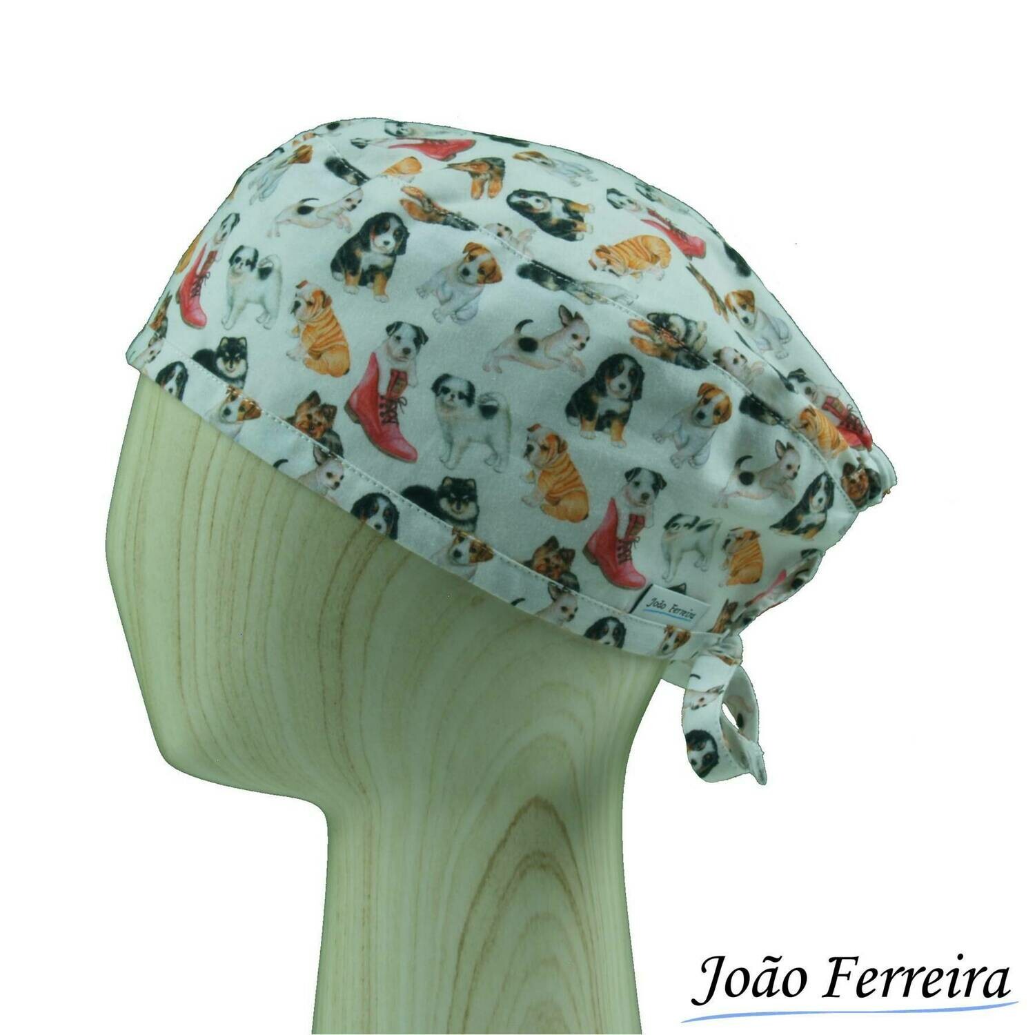 Gorro quirófano pelo corto Perritos zapatos