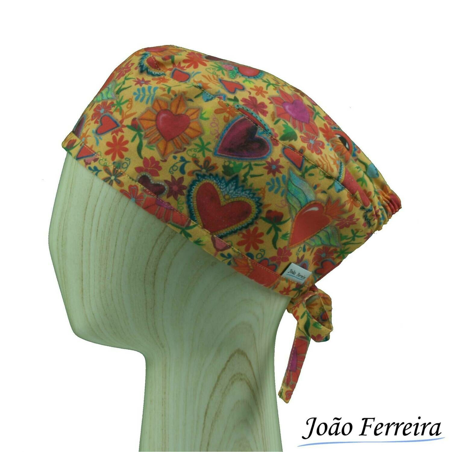 Gorro quirófano pelo corto Corazones