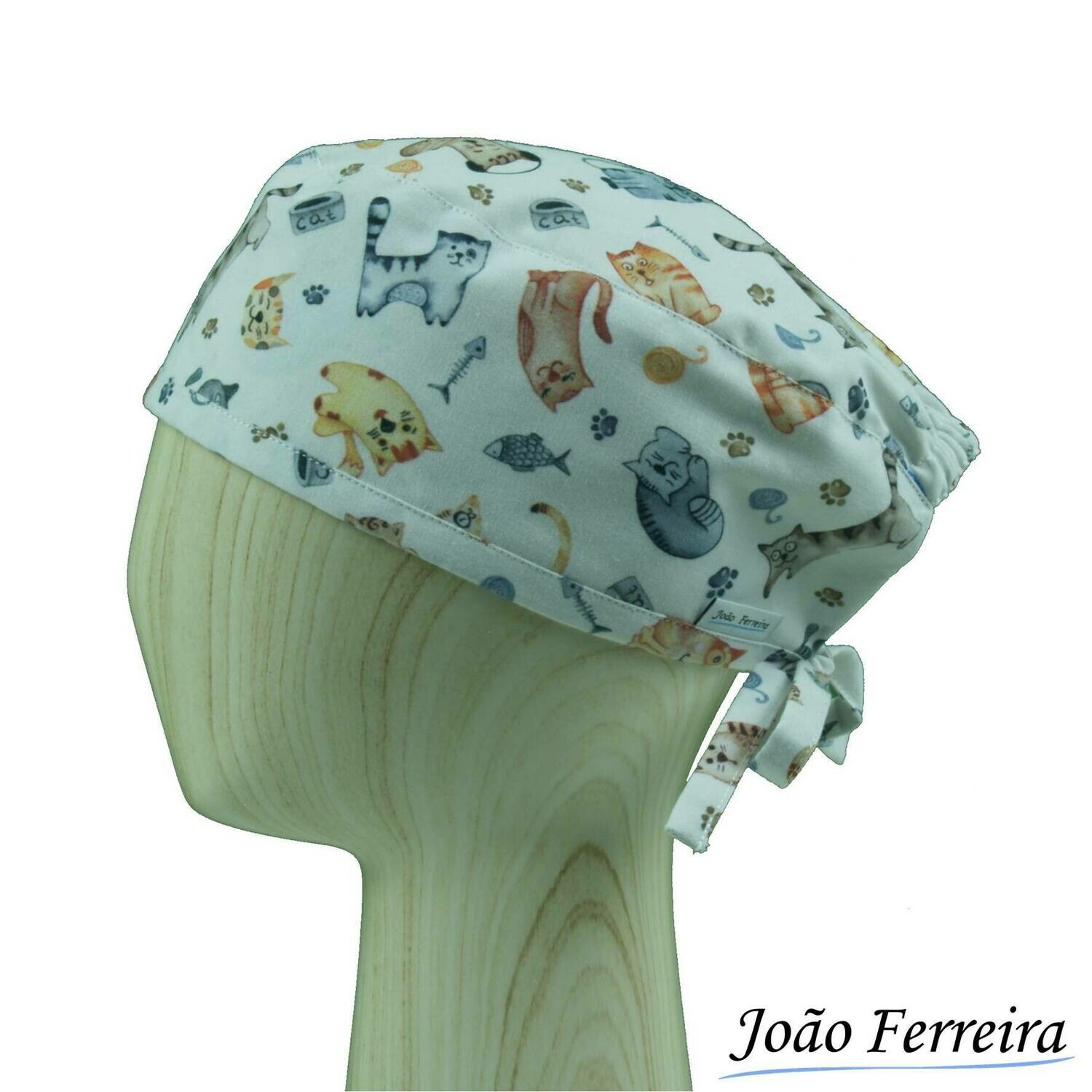 Gorro quirófano pelo corto Gatitos