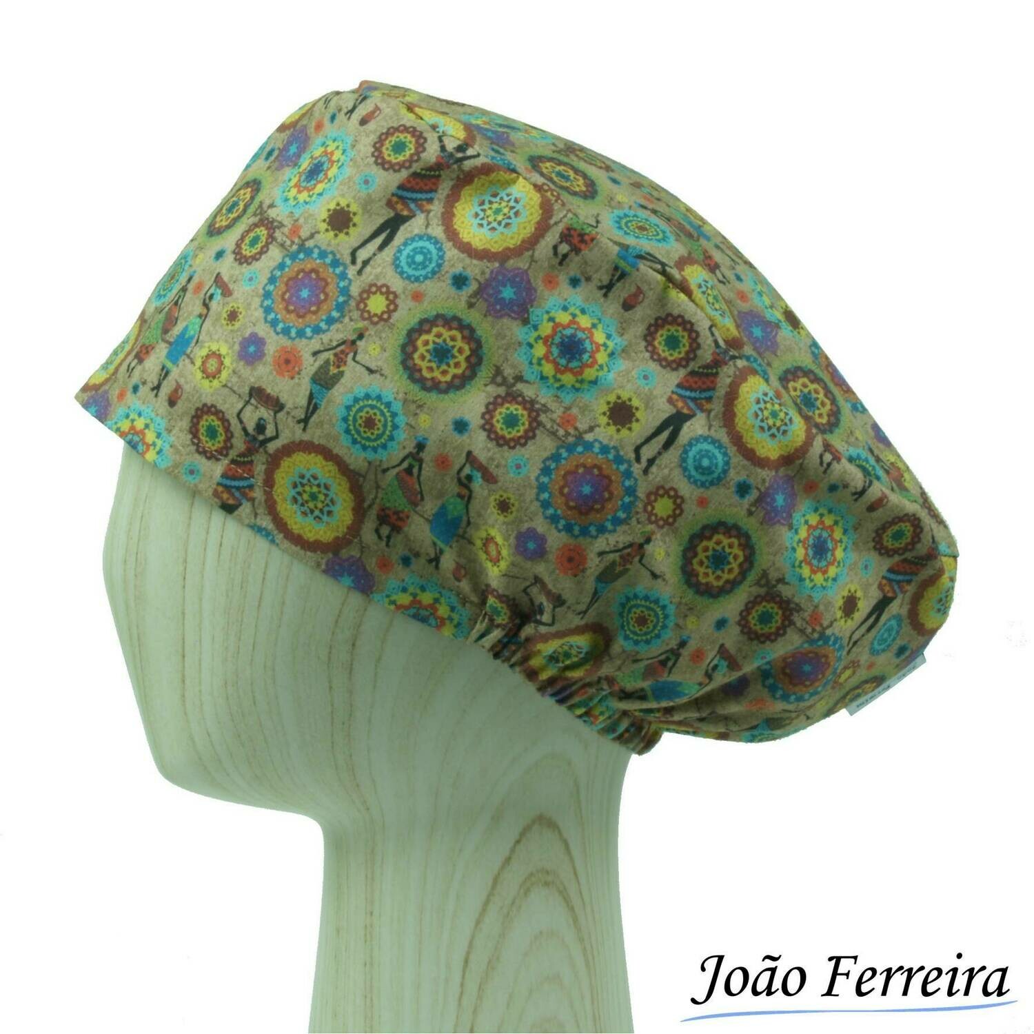 Gorro quirófano pelo largo Étnico mándalas