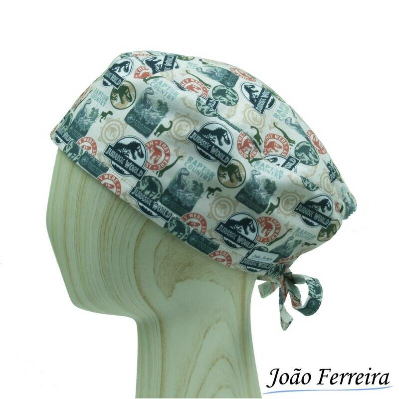 Gorro quirófano pelo corto Parque Jurásico