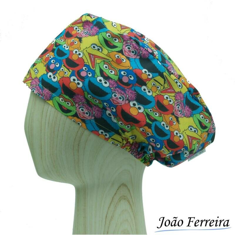 Gorro quirófano pelo largo Barrio Sésamo 1
