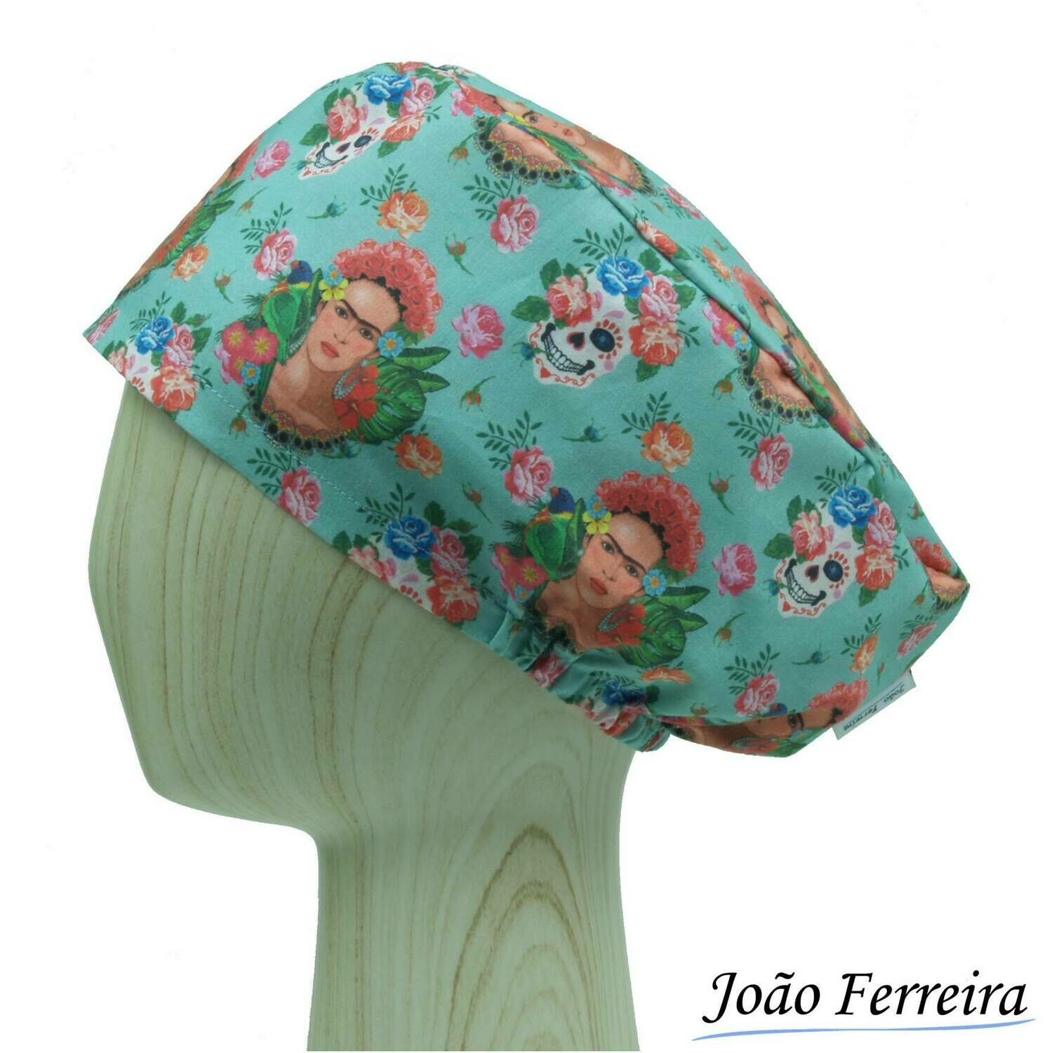 Gorro quirófano pelo largo Frida turquesa