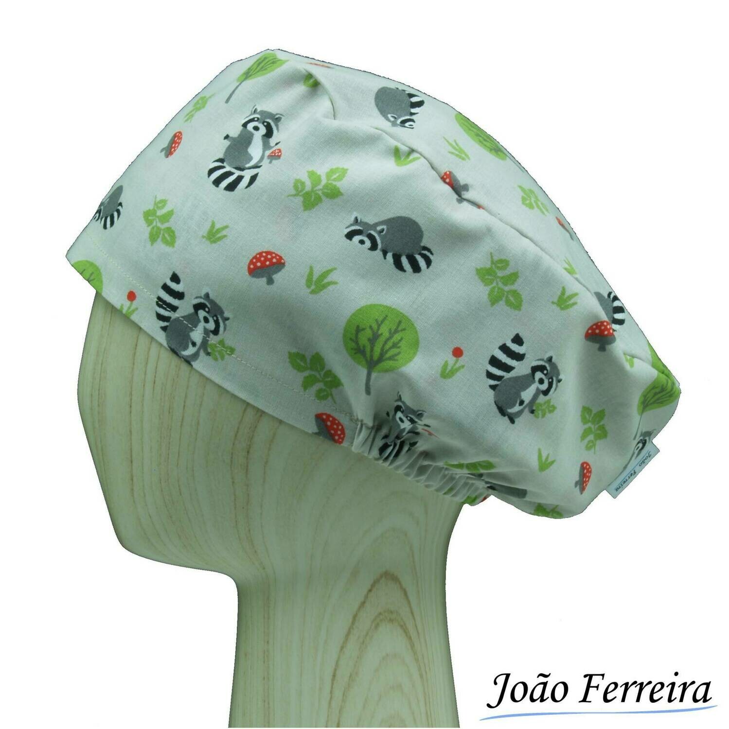 Gorro quirófano pelo largo Mapache