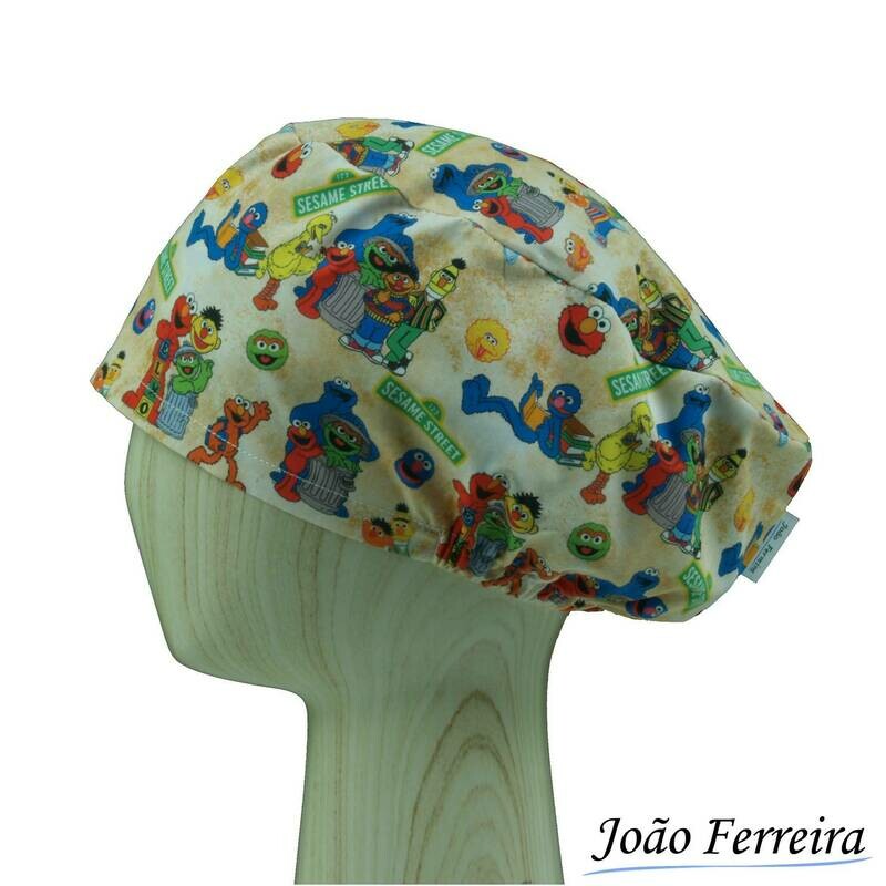 Gorro quirófano pelo largo Barrio Sésamo 2
