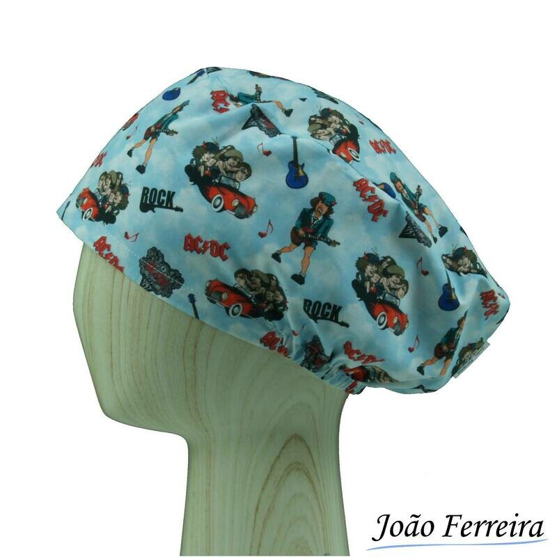 Gorro quirófano pelo largo ACDC banda música