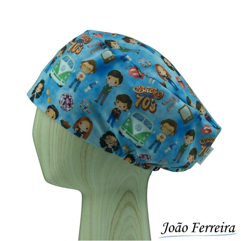 Gorro quirófano pelo largo Años Setenta vintage