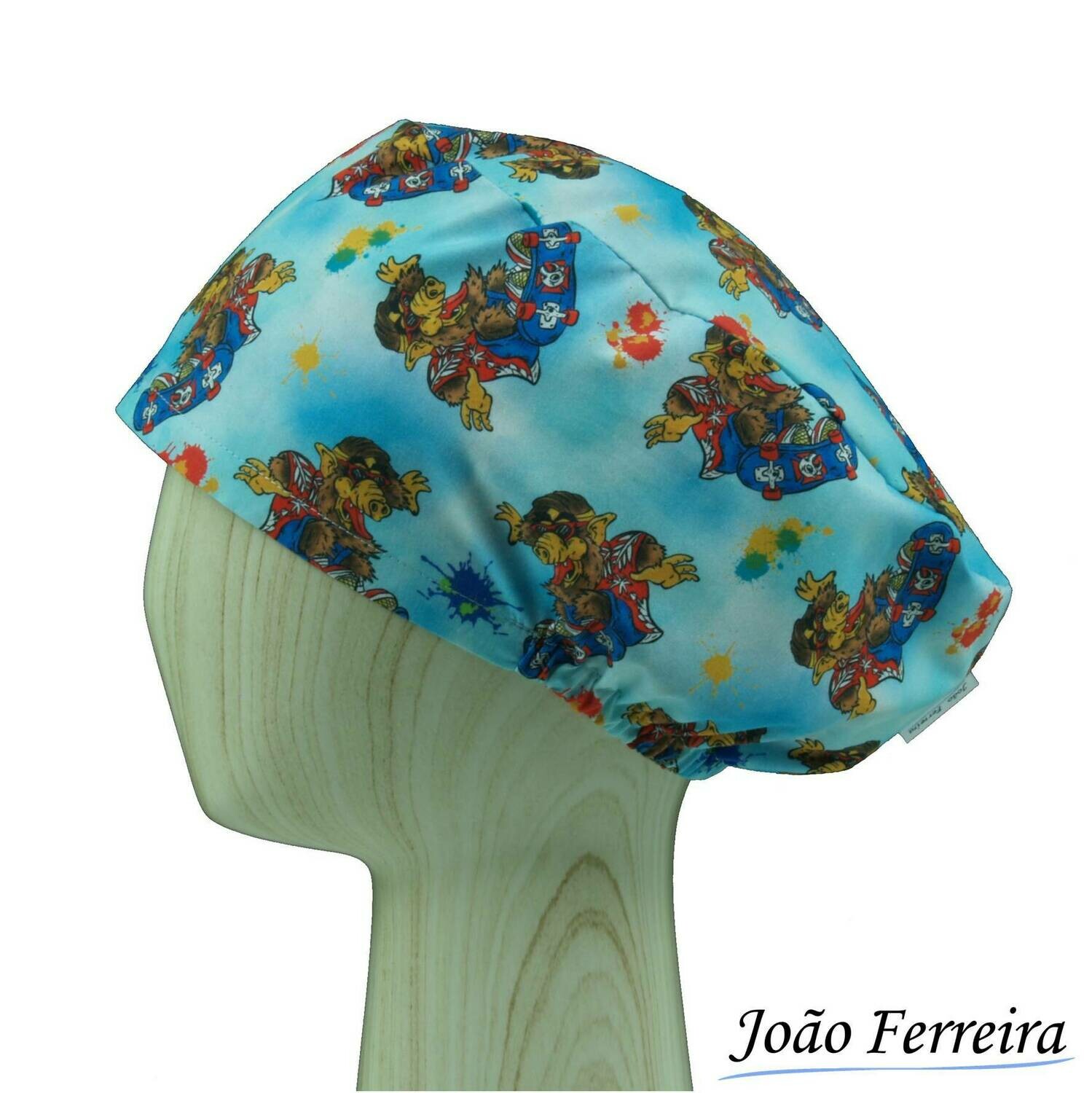 Gorro quirófano pelo largo Alf dibujos animados