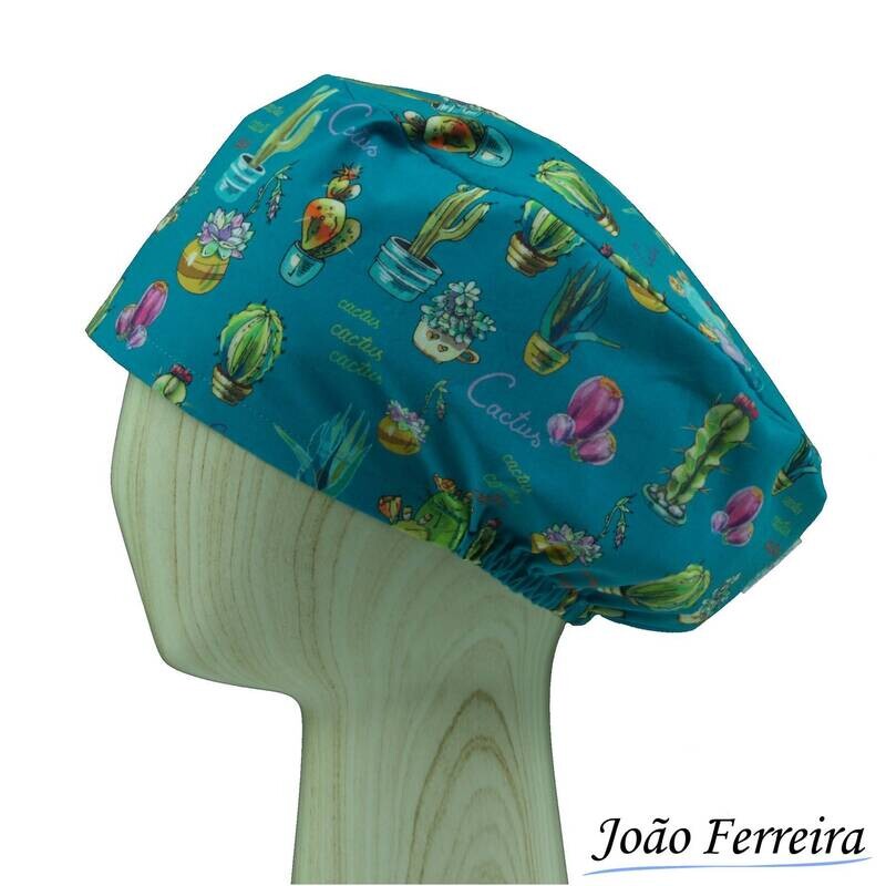 Gorro quirófano pelo largo Cactus