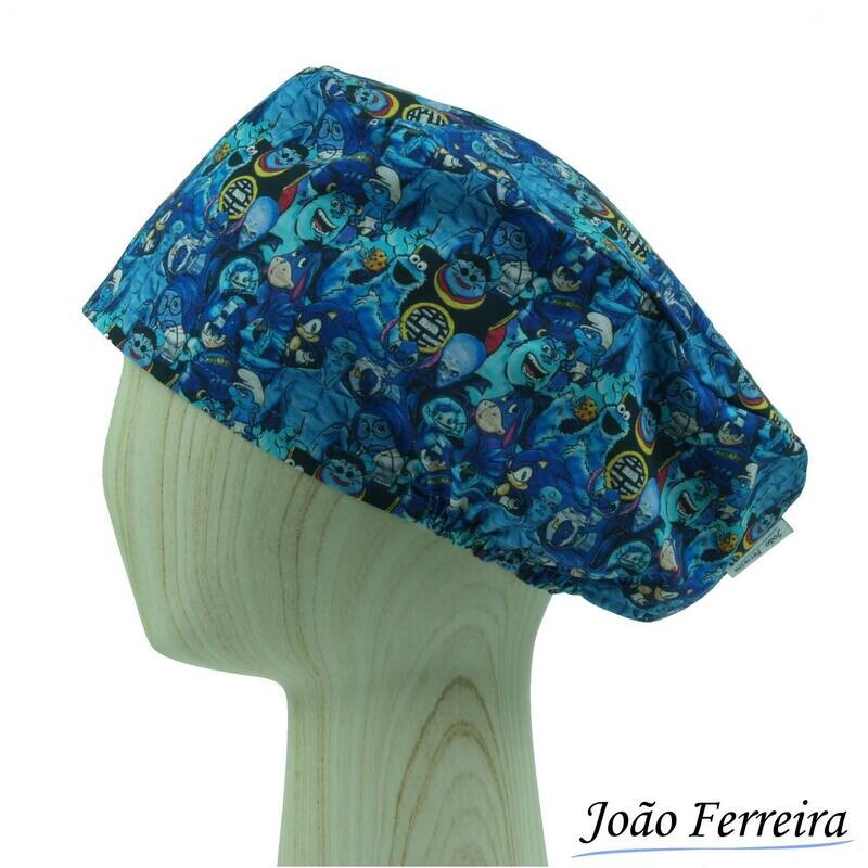 Gorro quirófano pelo largo Blue & Friends