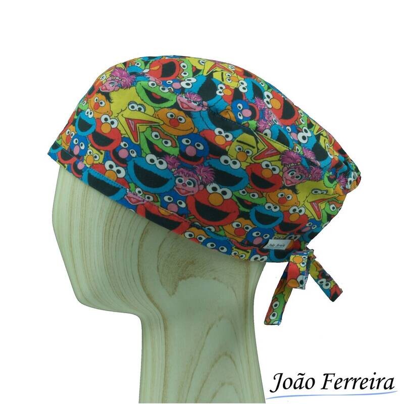 Gorro quirófano pelo corto Barrio Sésamo 1