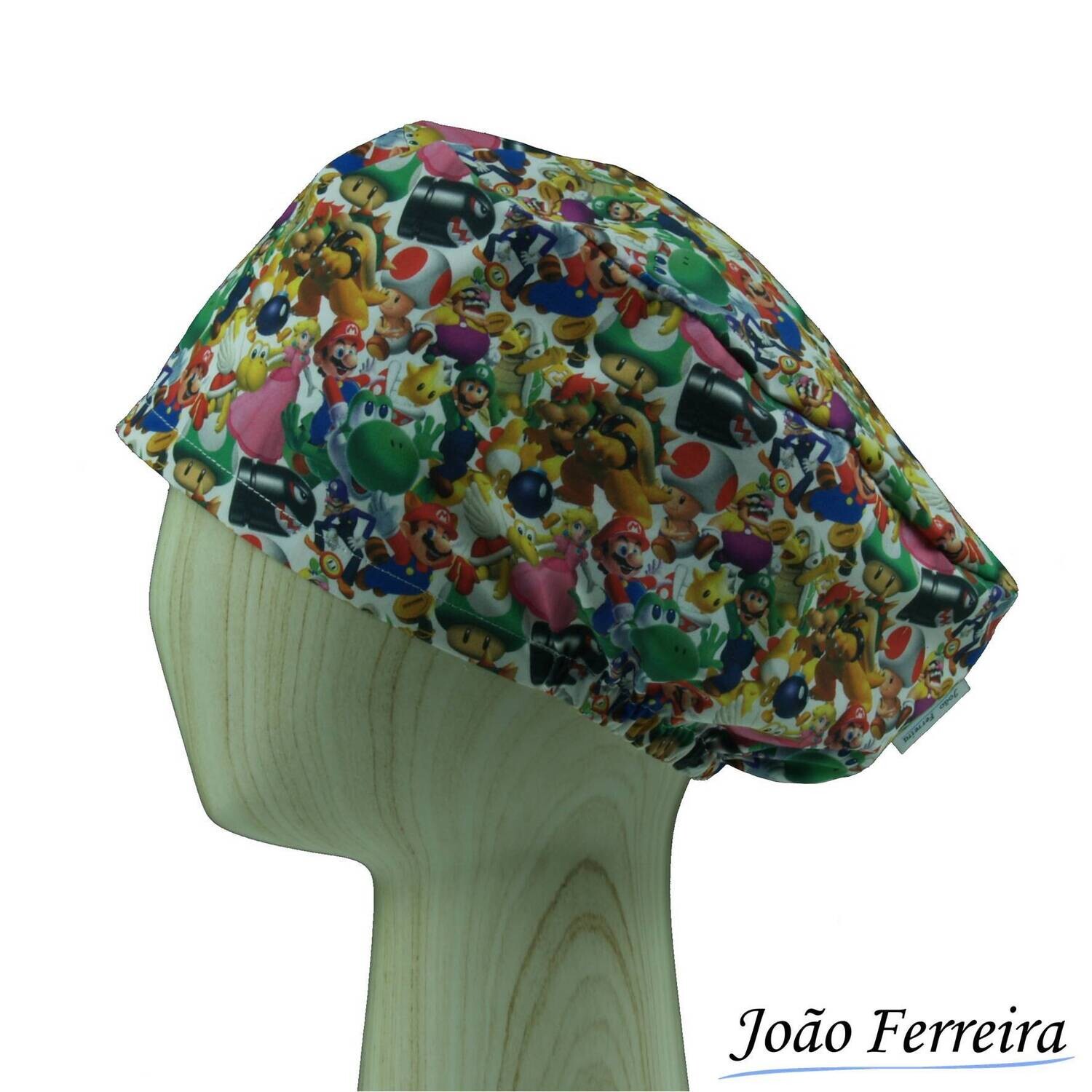 Gorro quirófano pelo largo Super Mario 2