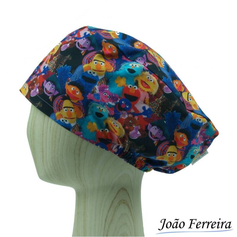 Gorro quirófano pelo largo Barrio Sésamo 3