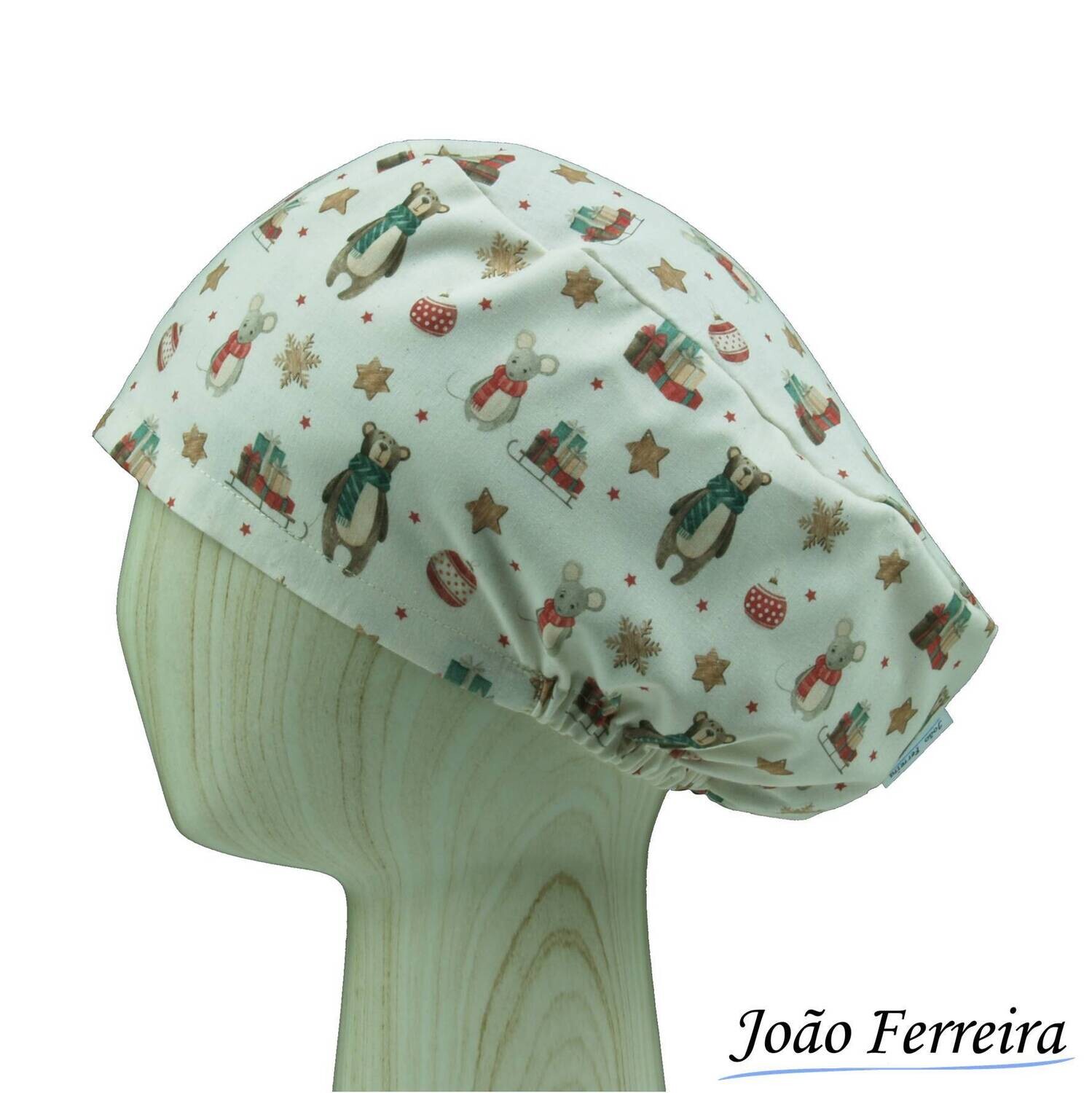 Gorro quirófano pelo largo Navidad 10
